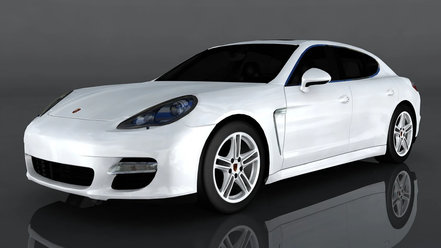 porsche panamera 3D Model .c4d .max .obj .3ds .fbx .stl .blend 