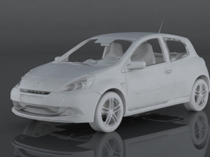 renault clio 3D मॉडल