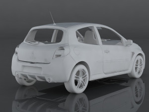 renault clio 3D मॉडल
