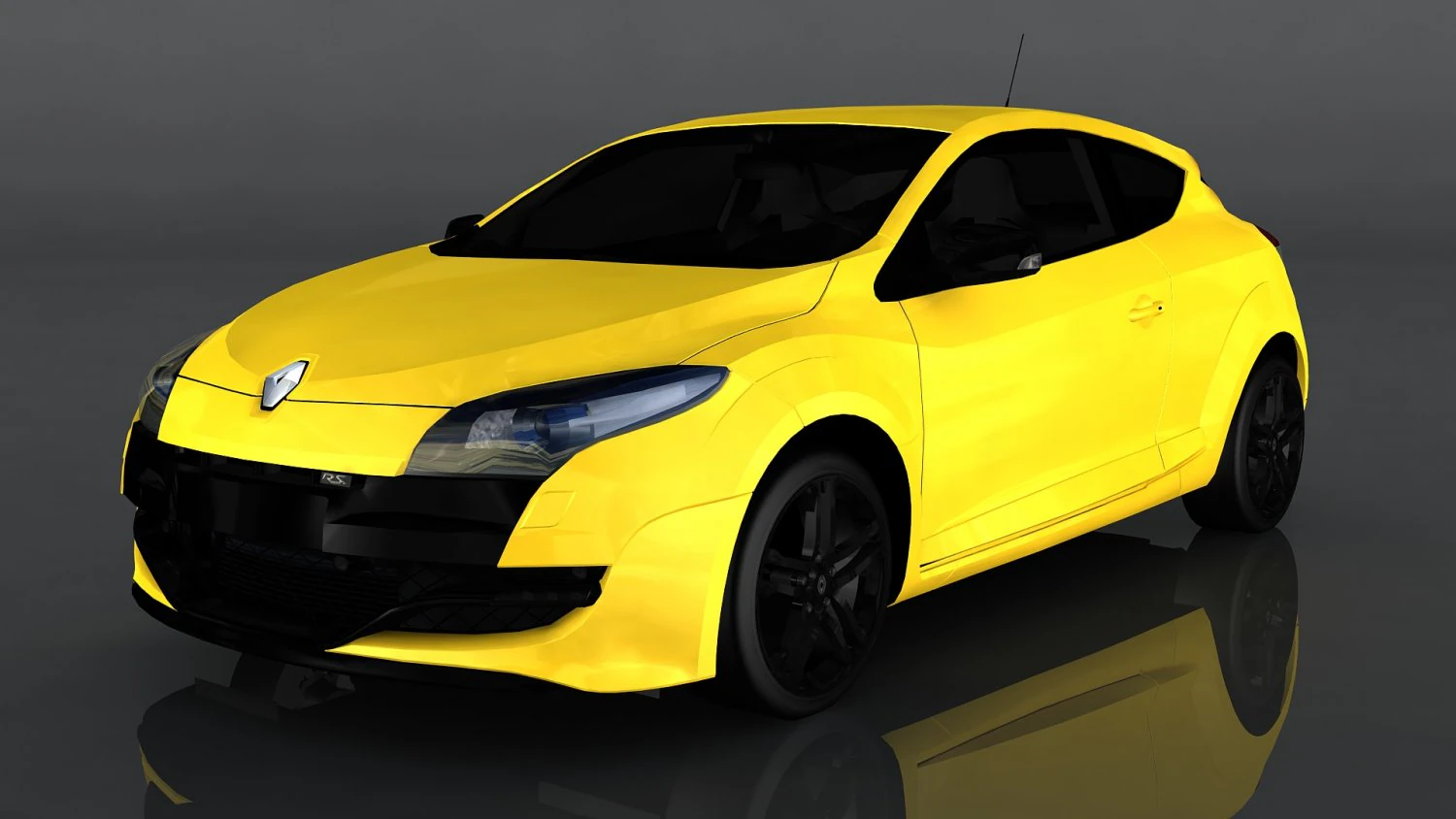 renault megane 3D Model .c4d .max .obj .3ds .fbx .stl .blend