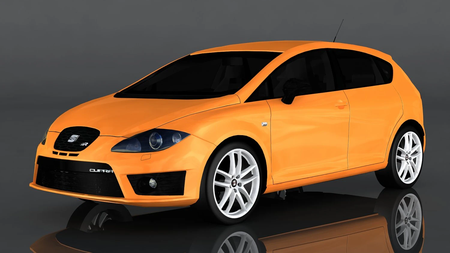 seat leon cupra 3D Model .c4d .max .obj .3ds .fbx .stl .blend 