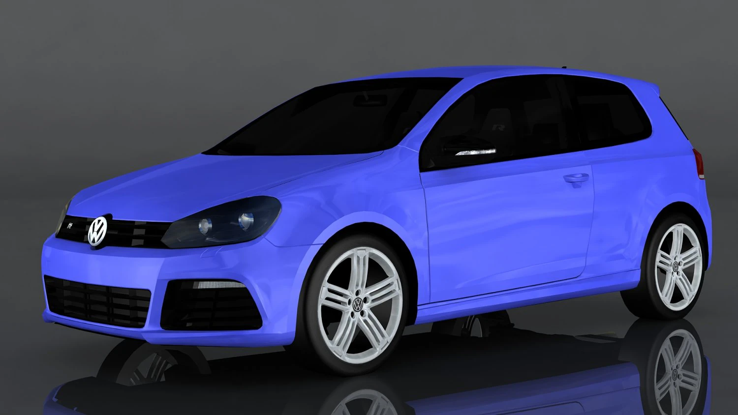 volkswagen golf r mkvi 3D Model .c4d .max .obj .3ds .fbx .stl .blend 