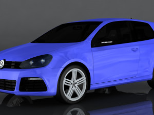 volkswagen golf r mkvi 3D Model