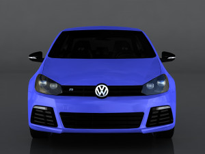 volkswagen golf r mkvi 3D 模型