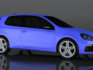 volkswagen golf r mkvi 3D 模型