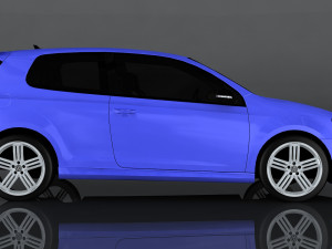 volkswagen golf r mkvi 3D 模型