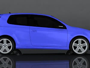 volkswagen golf r mkvi 3D Model