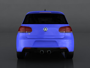 volkswagen golf r mkvi 3D 模型