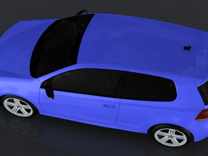 volkswagen golf r mkvi 3D 模型