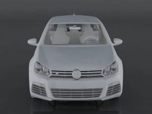 volkswagen golf r mkvi 3D Model