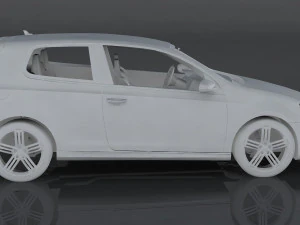 volkswagen golf r mkvi 3D Model