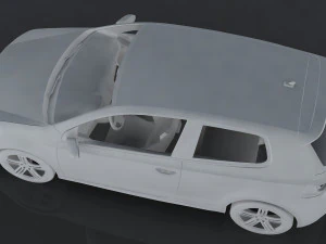 volkswagen golf r mkvi 3D Model