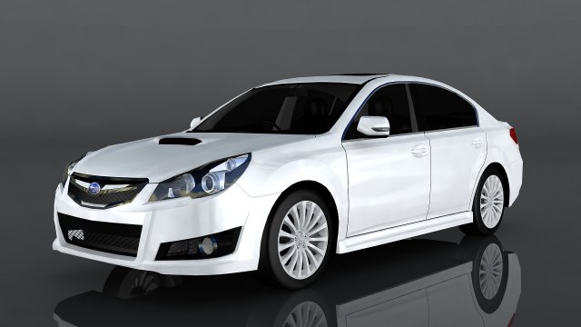 subaru legacy b4 3D Model .c4d .max .obj .3ds .fbx .stl .blend 