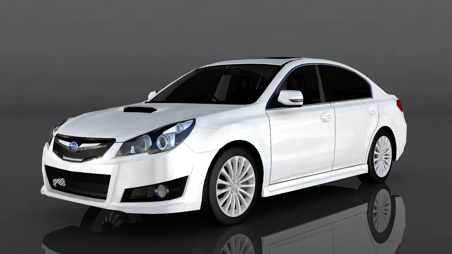 subaru legacy b4 3D Model .c4d .max .obj .3ds .fbx .stl .blend 