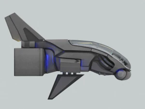 futuristic aircraft 3D Model
