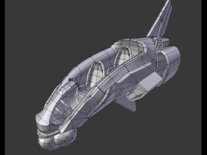 futuristic aircraft 3D Model