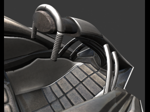 futuristic aircraft Model 3D