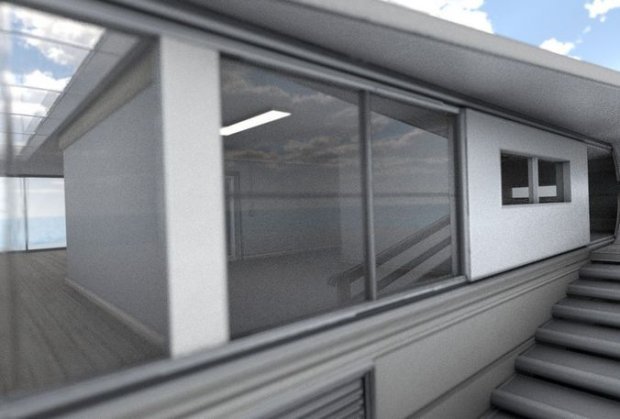 futuristic apartment buildung 3Dモデル .c4d .max .obj .3ds .fbx .stl .blend 