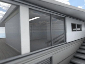 futuristic apartment buildung 3D Model