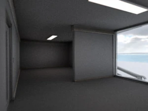 futuristic apartment buildung 3D Model