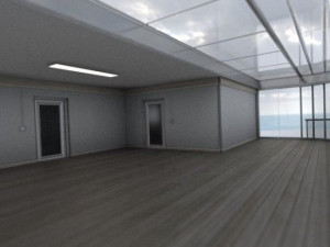 futuristic apartment buildung 3Dモデル