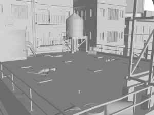 scene - rooftop - exterior 3D Model