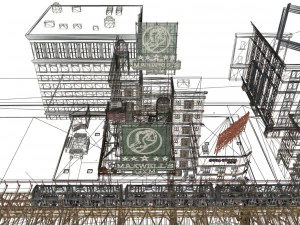 scene - rooftop - exterior 3D Model