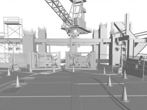 scene - scramble - exterior Modello 3D