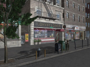 scene - street-johnny - exterior 3Dモデル