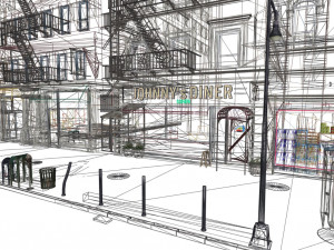 scene - street-johnny - exterior 3Dモデル
