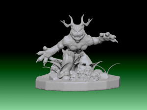Mouatro bestia hombre puma venado 3D Print Model