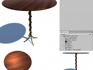 table 1 with uvw 3D Model