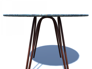 table 2 with uvw 3D Model