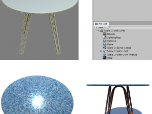 table 2 with uvw 3D Model