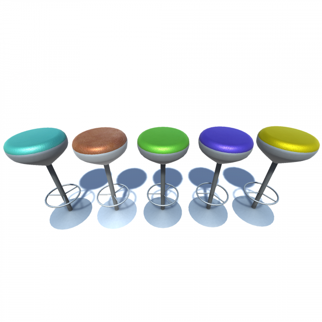 bar stool 3D Модель .c4d .max .obj .3ds .fbx .stl .blend 