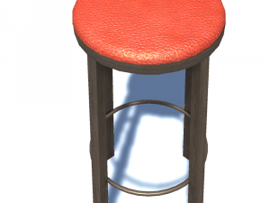 bar stool 3 Model 3D