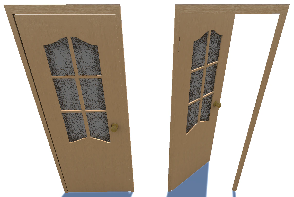 door 1 3D Model .c4d .max .obj .3ds .fbx .stl .blend 