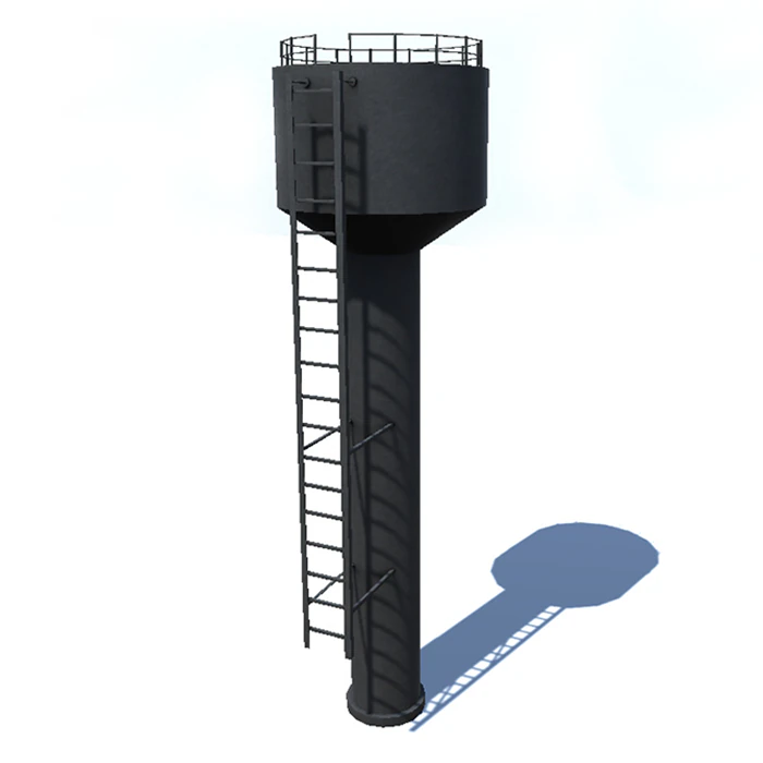 водонапірна башта 3D Модель .c4d .max .obj .3ds .fbx .stl .blend 