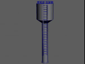 ch&acirc;teau d'eau 2 Modèle 3D
