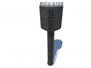 ch&acirc;teau d'eau 2 Modèle 3D