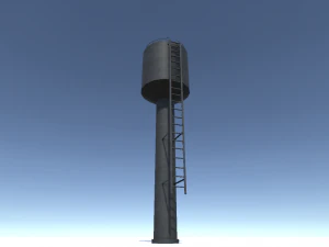 ch&acirc;teau d'eau 2 Modèle 3D