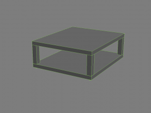 high tech sofa table 3D-Modell