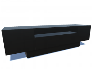 curbstone under the tv 3D मॉडल
