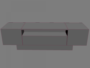 curbstone under the tv 3D मॉडल
