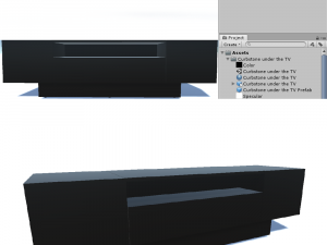 curbstone under the tv 3D मॉडल