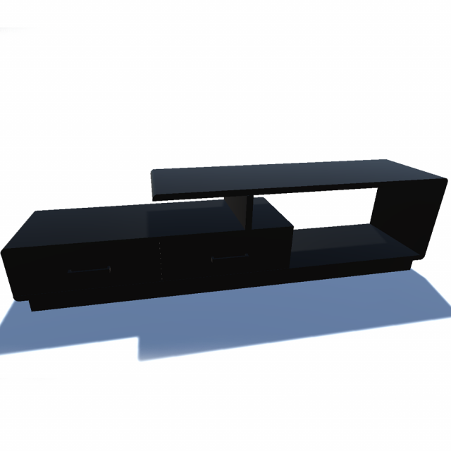 curbstone under the tv 2 Modelo 3D .c4d .max .obj .3ds .fbx .stl .blend 