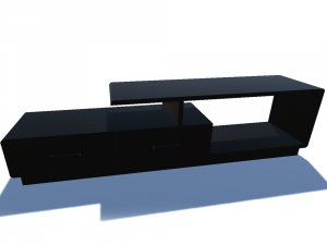 curbstone under the tv 2 Modelo 3D