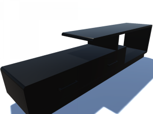 curbstone under the tv 2 Modelo 3D