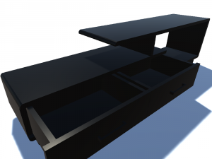 curbstone under the tv 2 Modelo 3D