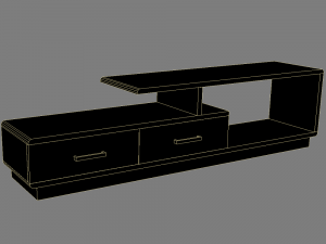 curbstone under the tv 2 Modelo 3D